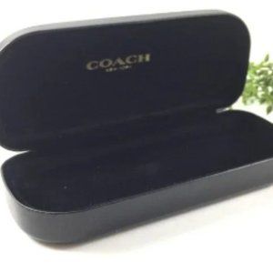 -COACH Black Hard Clamshell Eyeglass & Sunglass Holder Case